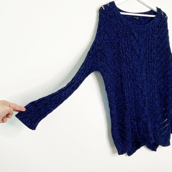 Express Cable Mixed Knit Sweater - Picture 3 of 6